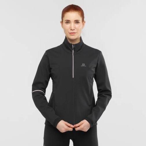 Black Salomon Agile Women's Shell Jackets | IE LR6920